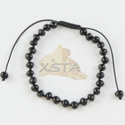 Adults adjustable amber bracelet black color Adults adjustable amber bracelet black color